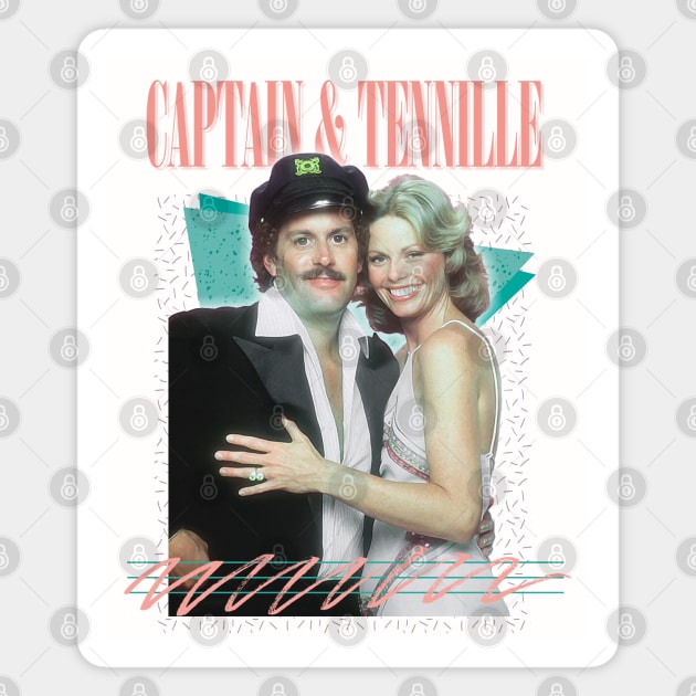 Captain & Tennille /// Retro Fan Art Design Magnet by DankFutura